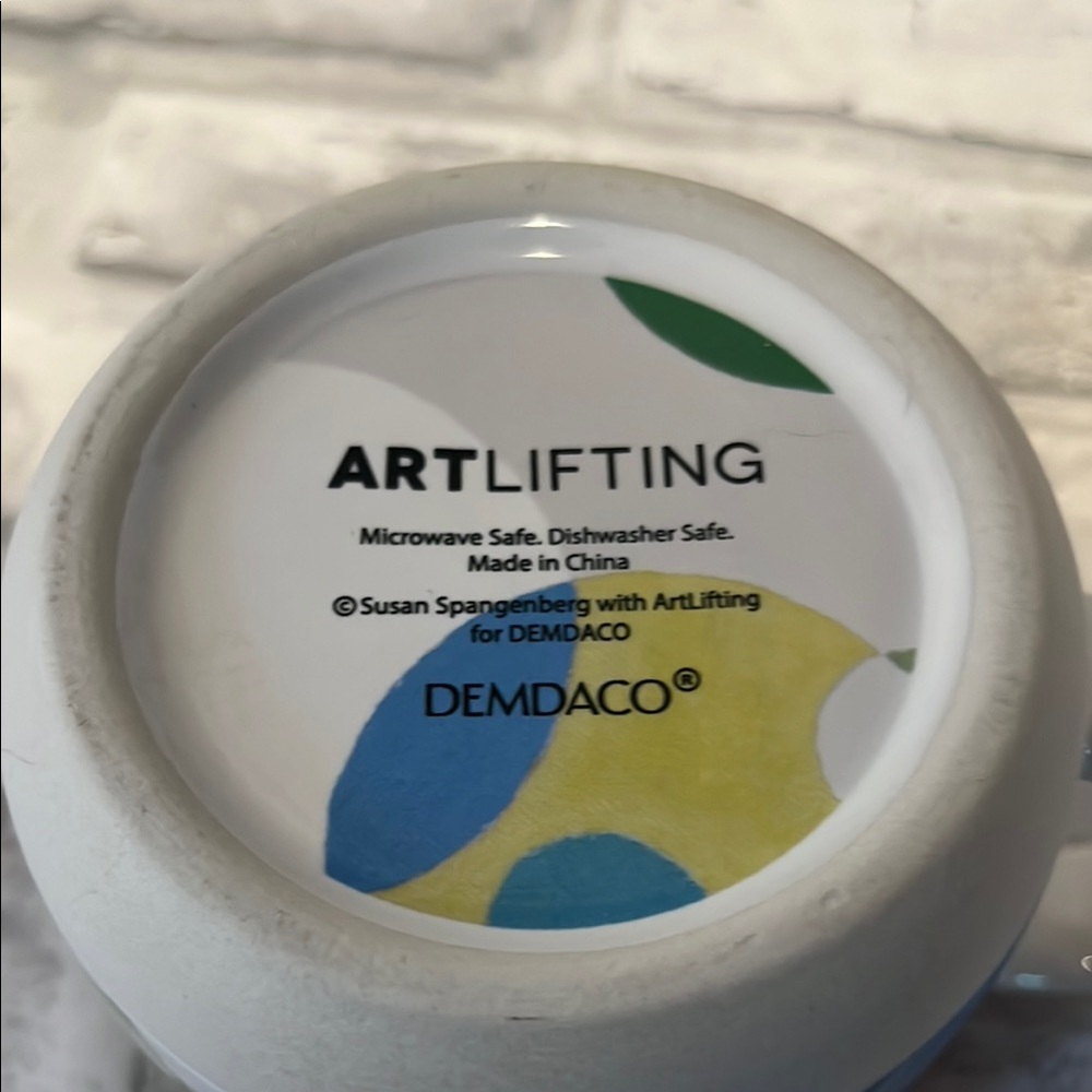 Artlifting susan demdaco circles of life 14 oz Colorful Polka Dot coffee Mug - Picture 5 of 7